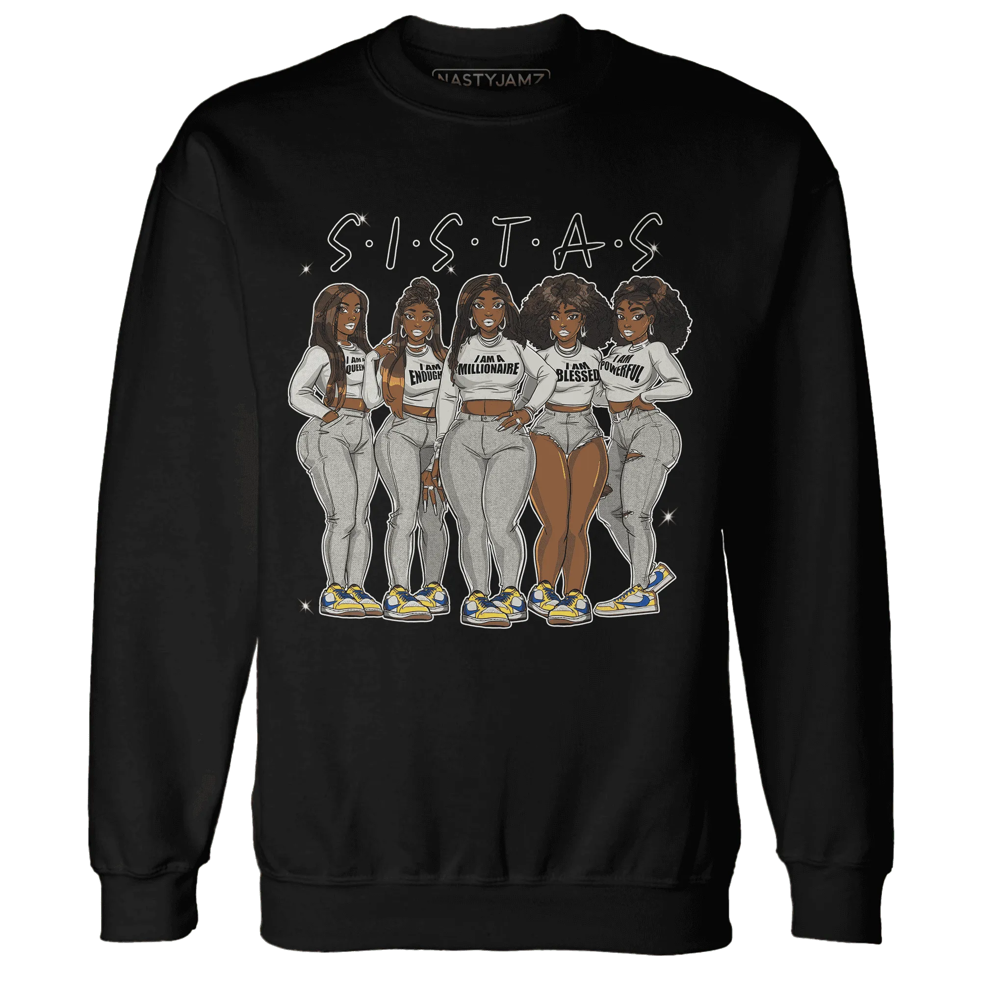 AJ-1-Low-OG-Canary-TVSC-Sweatshirt-Match-Sistas-Melanin-Girl