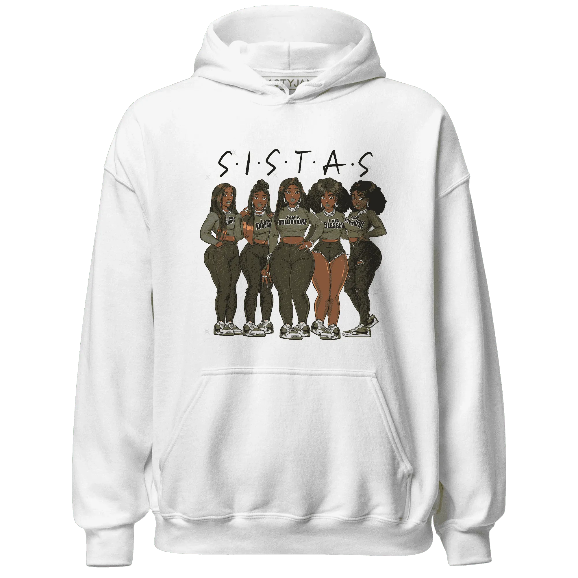 NastyJamz-Medium-Olive-1s-Hoodie-Match-Sistas-Melanin-Girl