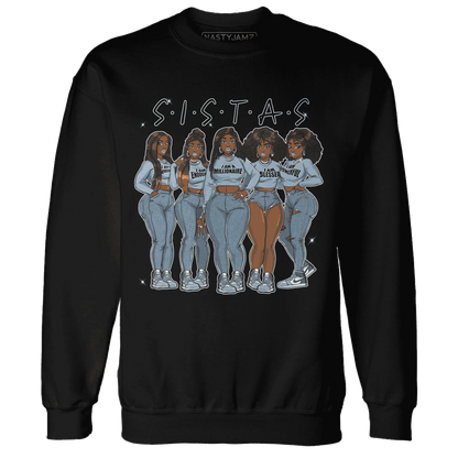 Mid-Diffused-Blue-Grey-1s-Sweatshirt-Match-Sistas-Melanin-Girl