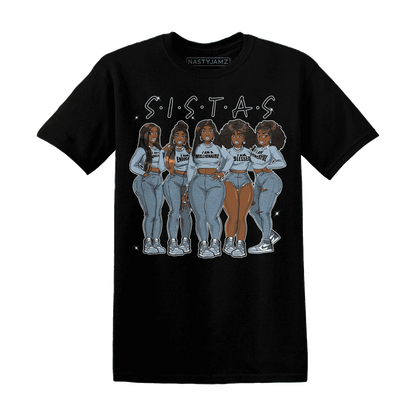 Mid-Diffused-Blue-Grey-1s-T-Shirt-Match-Sistas-Melanin-Girl