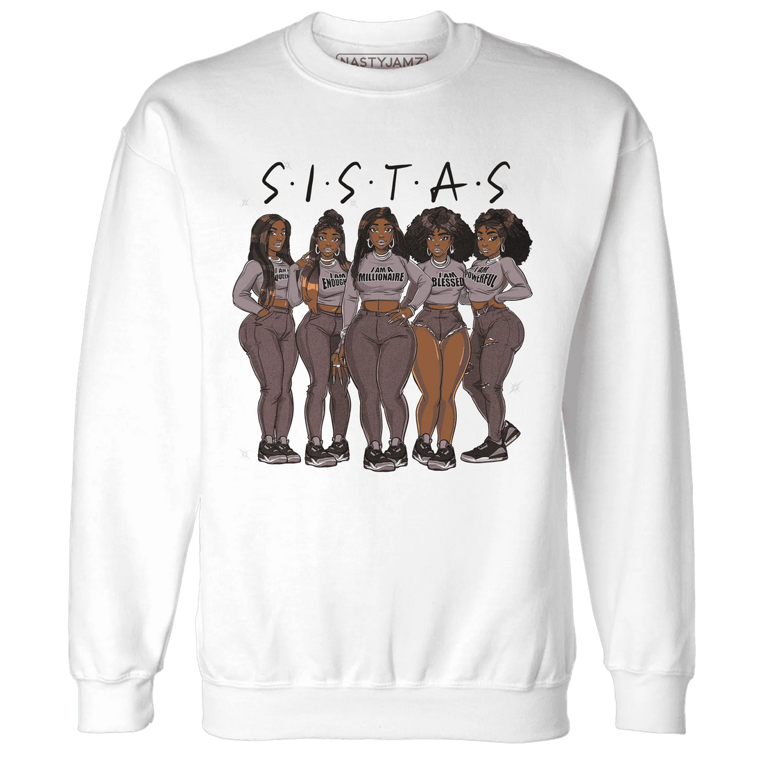 NastyJamz-Black-Violet-Ore-3s-Sweatshirt-Match-Sistas-Melanin-Girl
