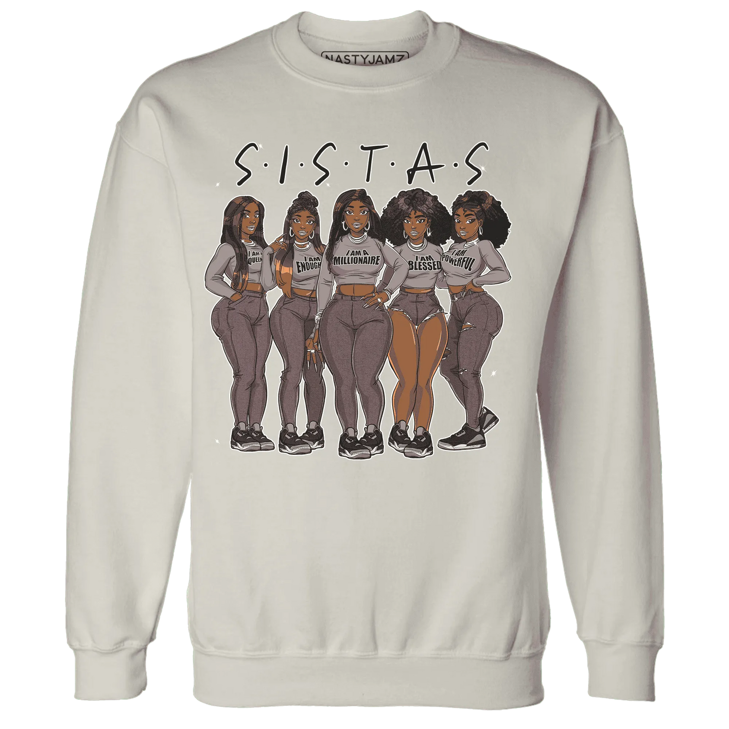 NastyJamz-Black-Violet-Ore-3s-Sweatshirt-Match-Sistas-Melanin-Girl