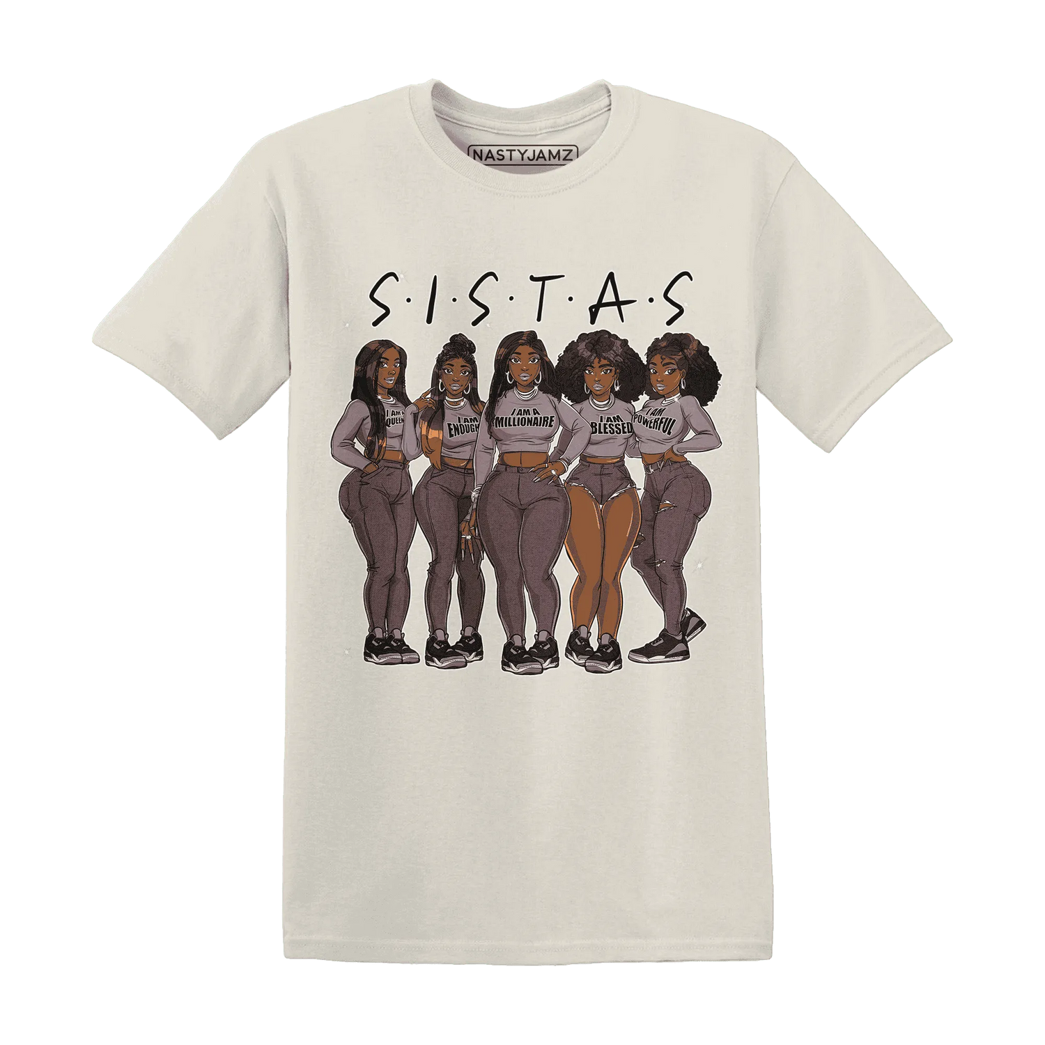 NastyJamz-Black-Violet-Ore-3s-T-Shirt-Match-Sistas-Melanin-Girl