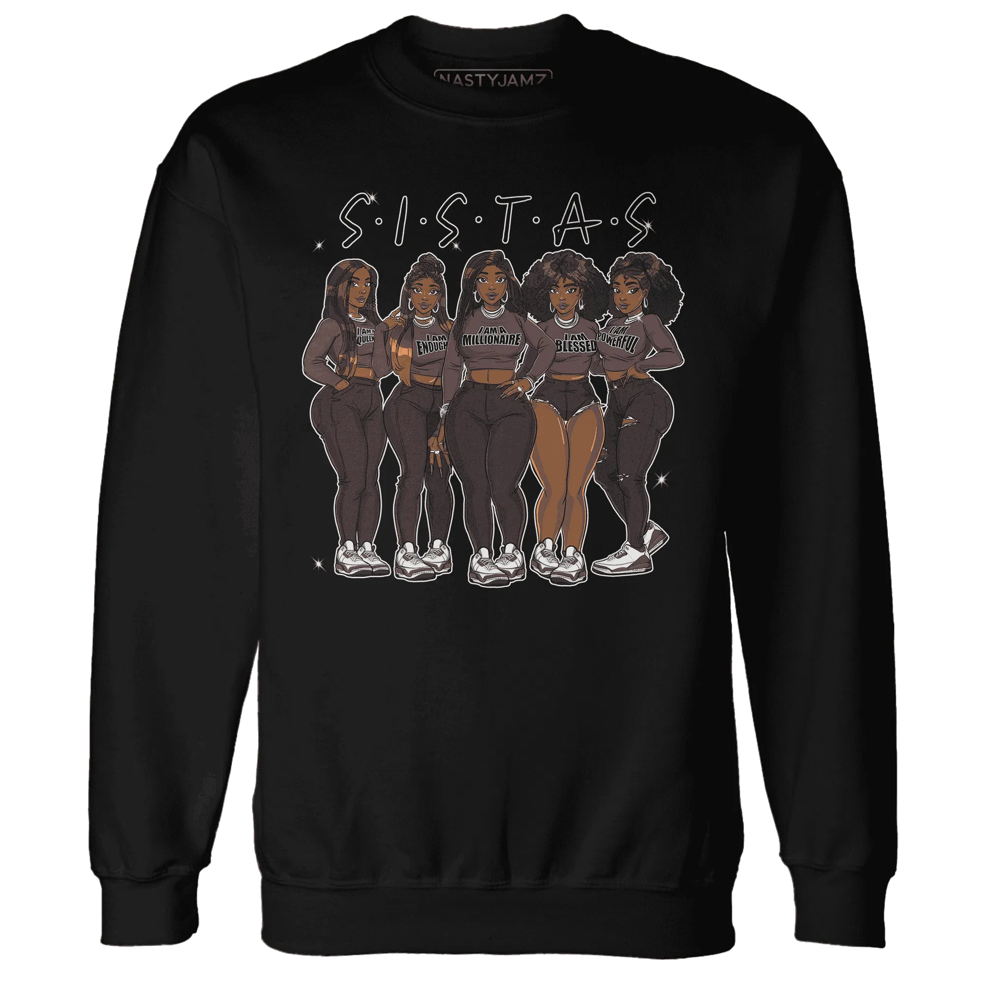 NastyJamz-Burgundy-Crush-3s-Sweatshirt-Match-Sistas-Melanin-Girl