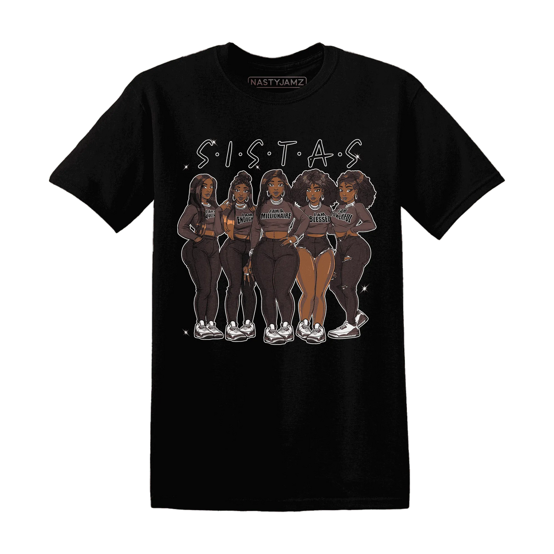 NastyJamz-Burgundy-Crush-3s-T-Shirt-Match-Sistas-Melanin-Girl