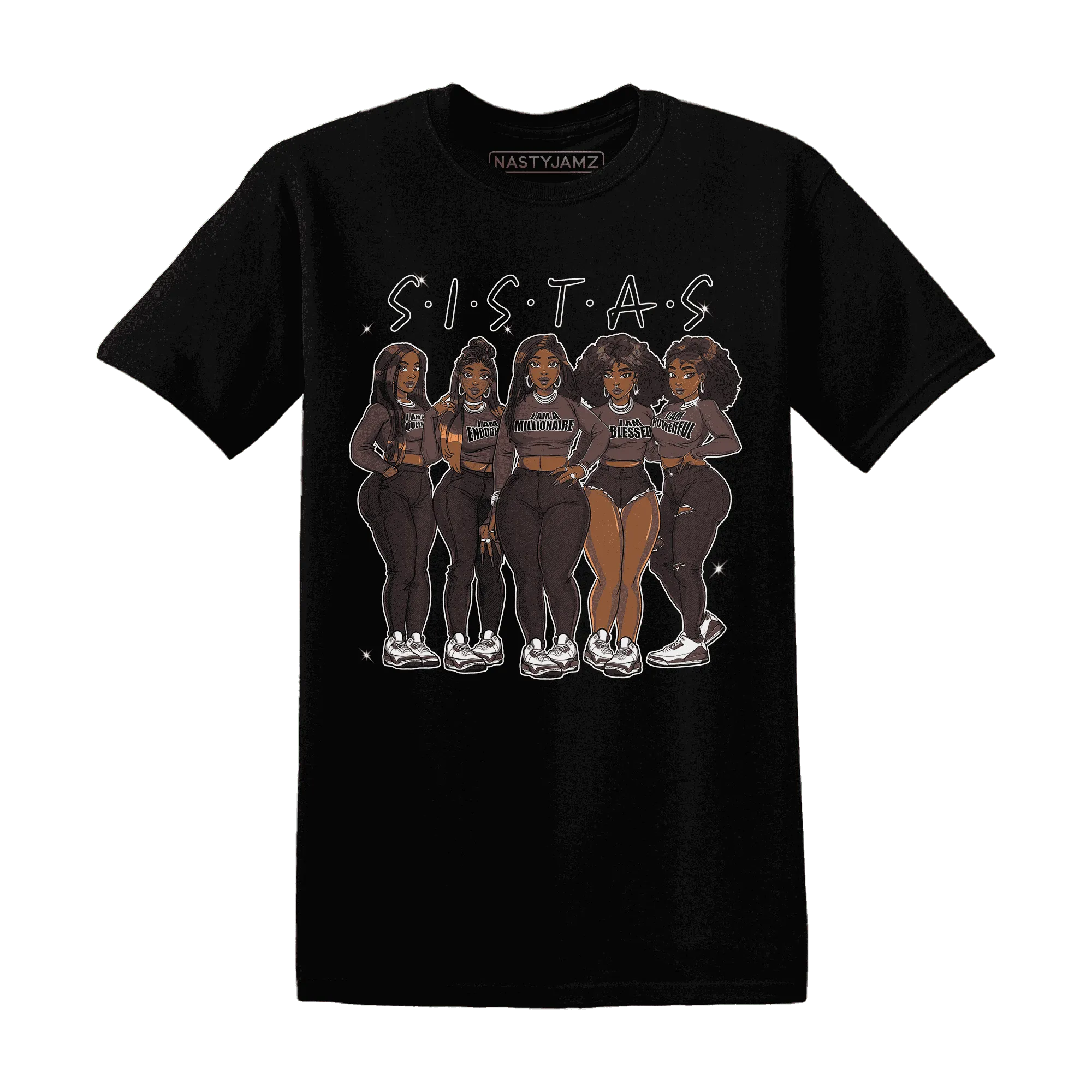 NastyJamz-Burgundy-Crush-3s-T-Shirt-Match-Sistas-Melanin-Girl