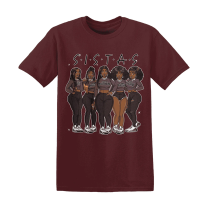 NastyJamz-Burgundy-Crush-3s-T-Shirt-Match-Sistas-Melanin-Girl