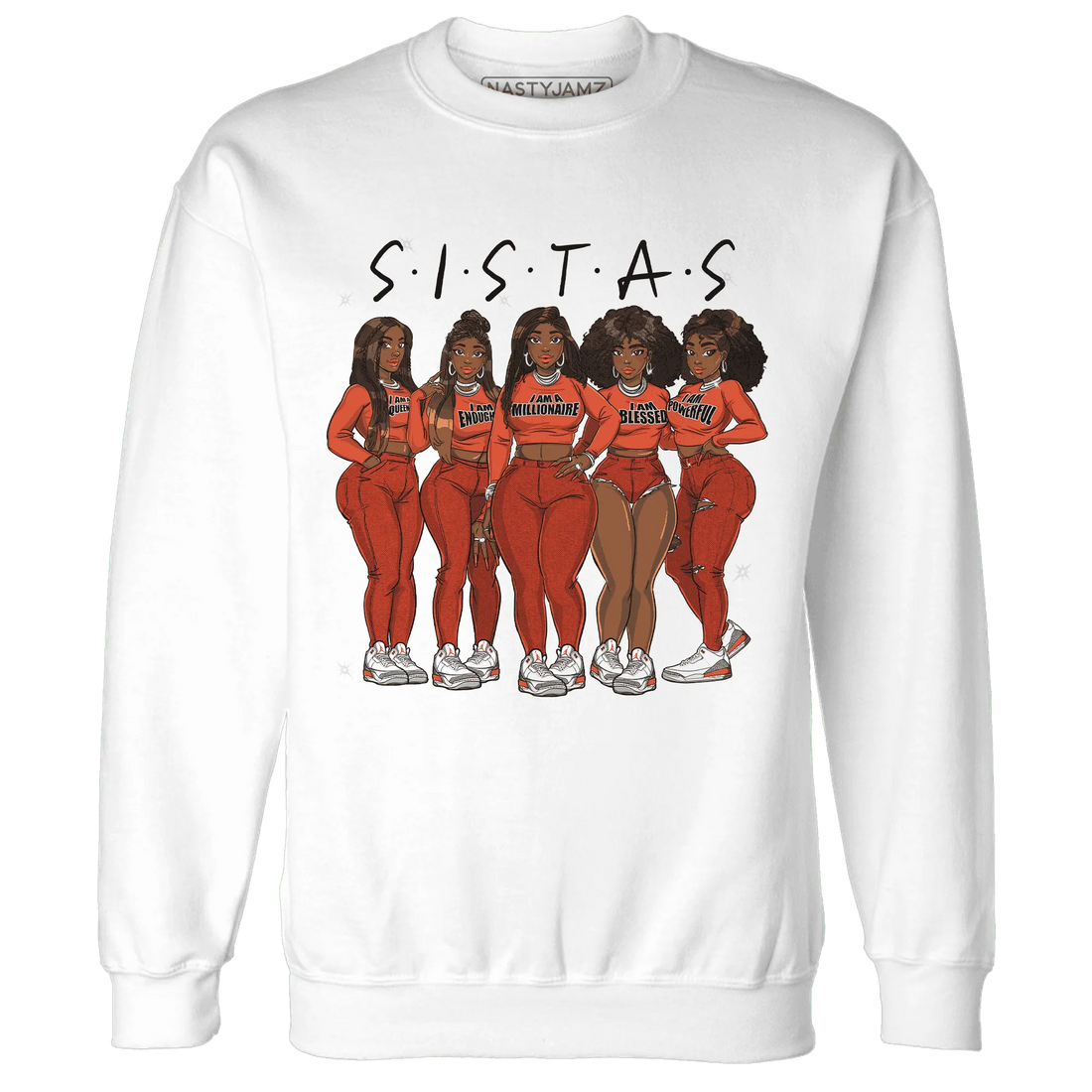 Georgia-Peach-3s-Sweatshirt-Match-Sistas-Melanin-Girl