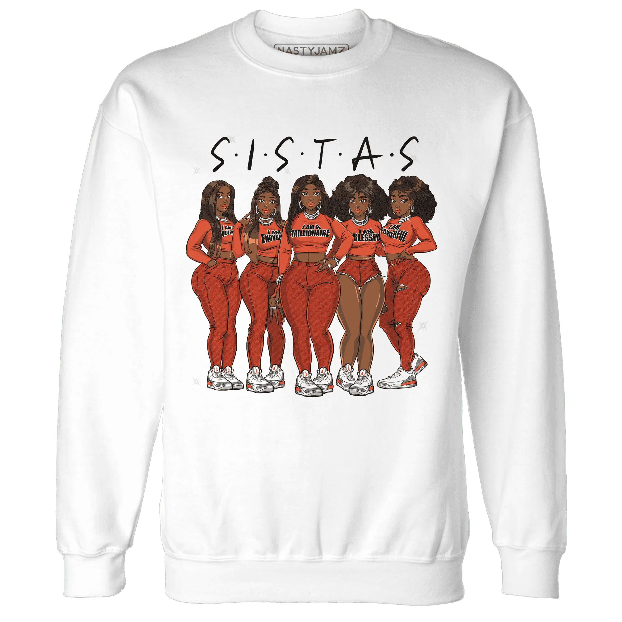 Georgia-Peach-3s-Sweatshirt-Match-Sistas-Melanin-Girl