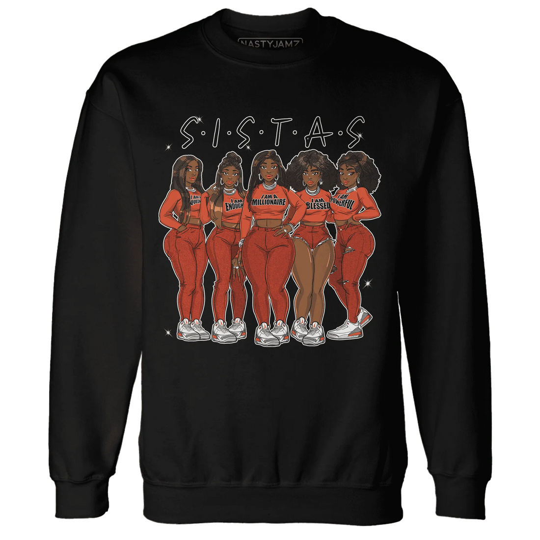 Georgia-Peach-3s-Sweatshirt-Match-Sistas-Melanin-Girl