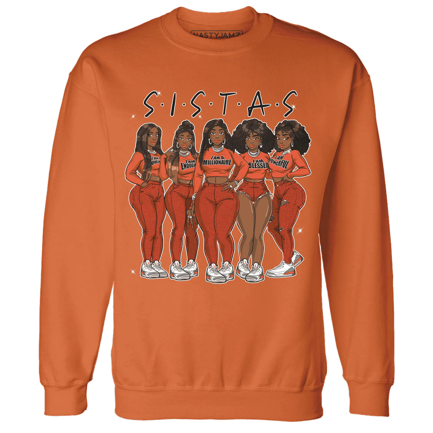 Georgia-Peach-3s-Sweatshirt-Match-Sistas-Melanin-Girl