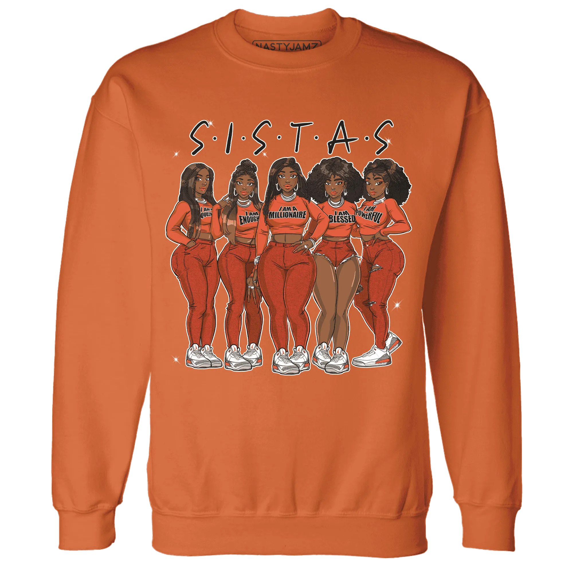 Georgia-Peach-3s-Sweatshirt-Match-Sistas-Melanin-Girl