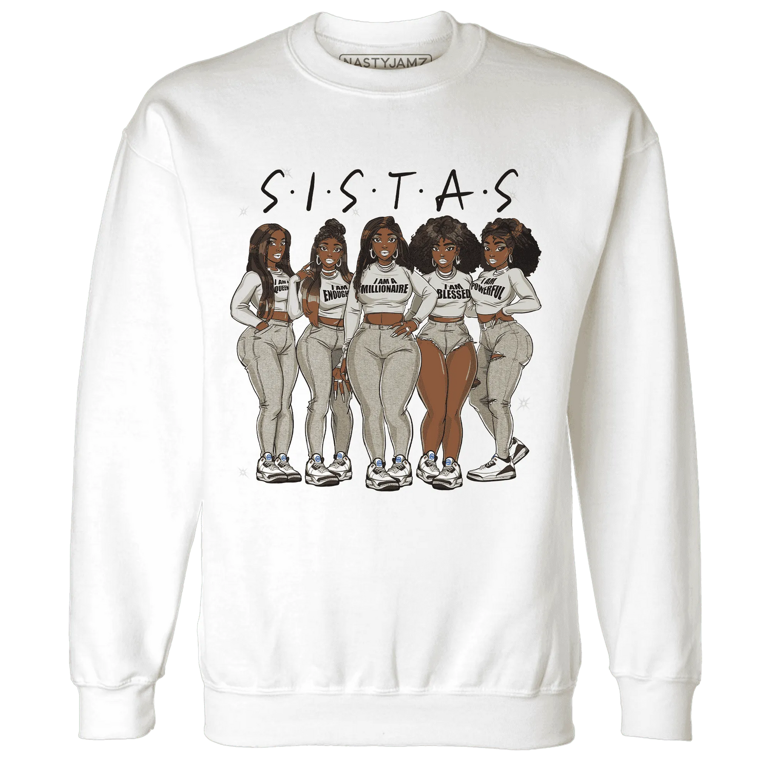 Quaiii-54-3s-Sweatshirt-Match-Sistas-Melanin-Girl