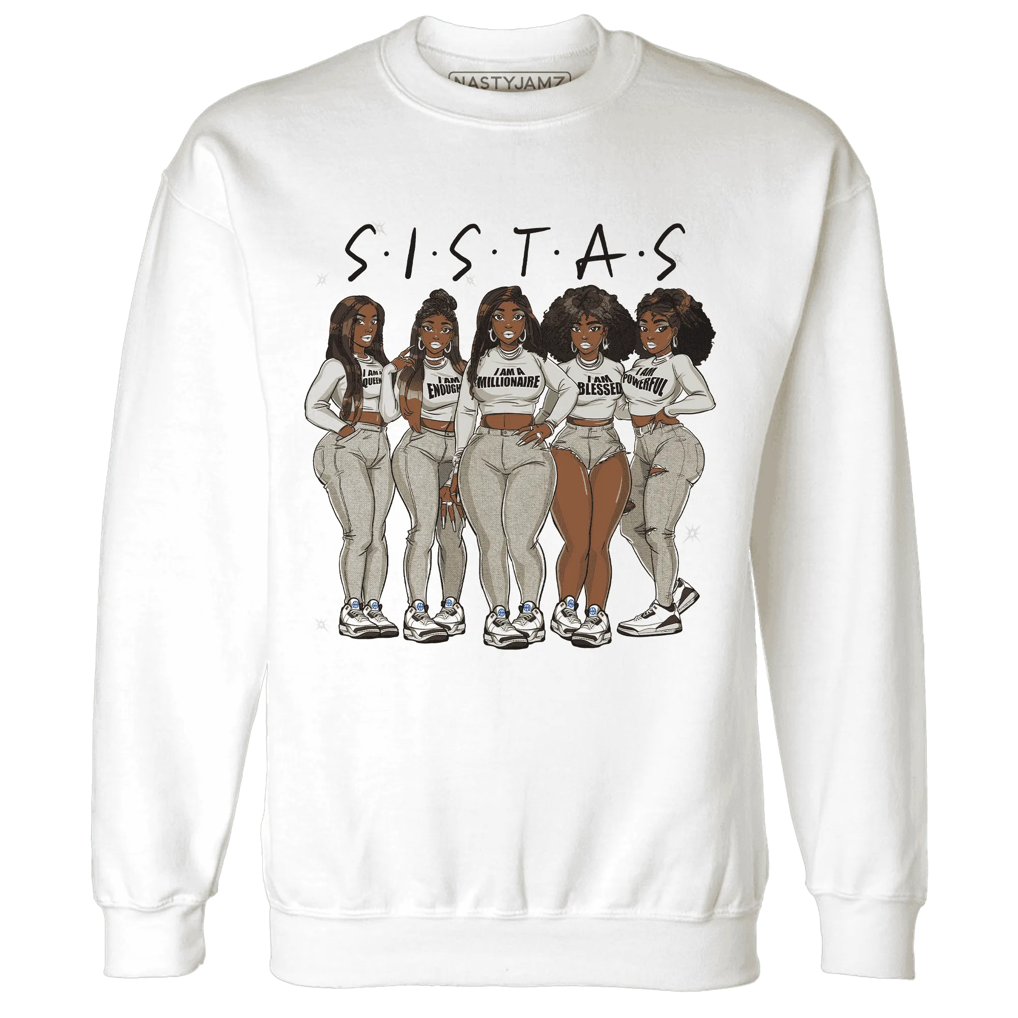 Quaiii-54-3s-Sweatshirt-Match-Sistas-Melanin-Girl