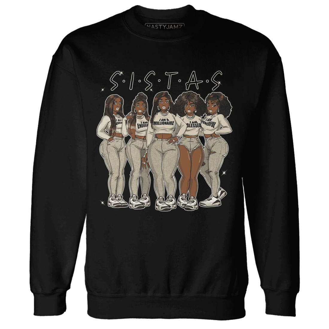 Quaiii-54-3s-Sweatshirt-Match-Sistas-Melanin-Girl