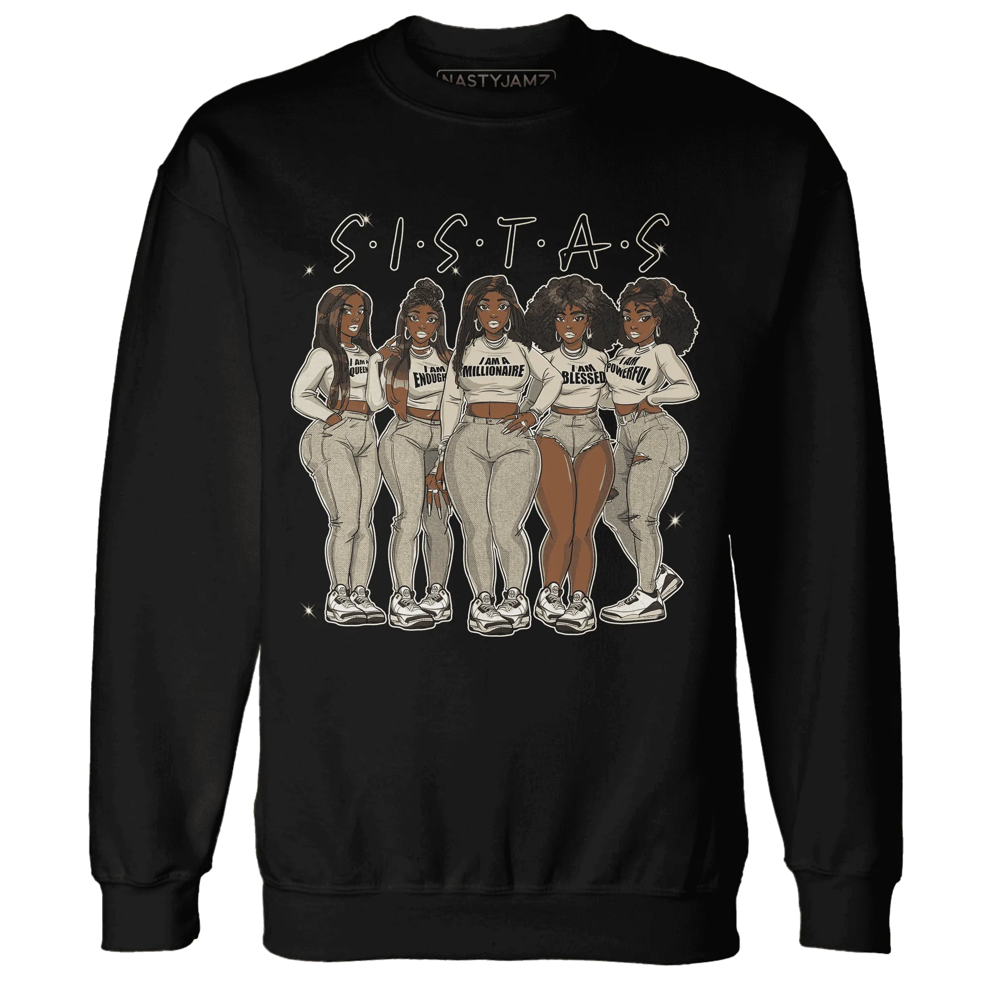 Quaiii-54-3s-Sweatshirt-Match-Sistas-Melanin-Girl