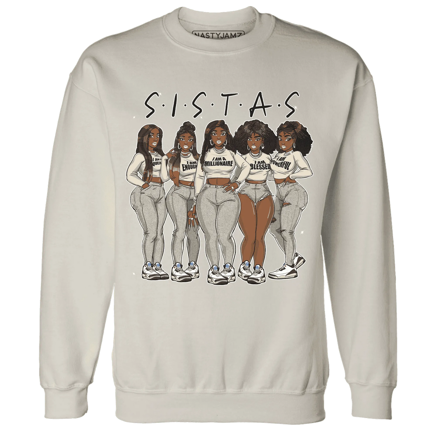 Quaiii-54-3s-Sweatshirt-Match-Sistas-Melanin-Girl