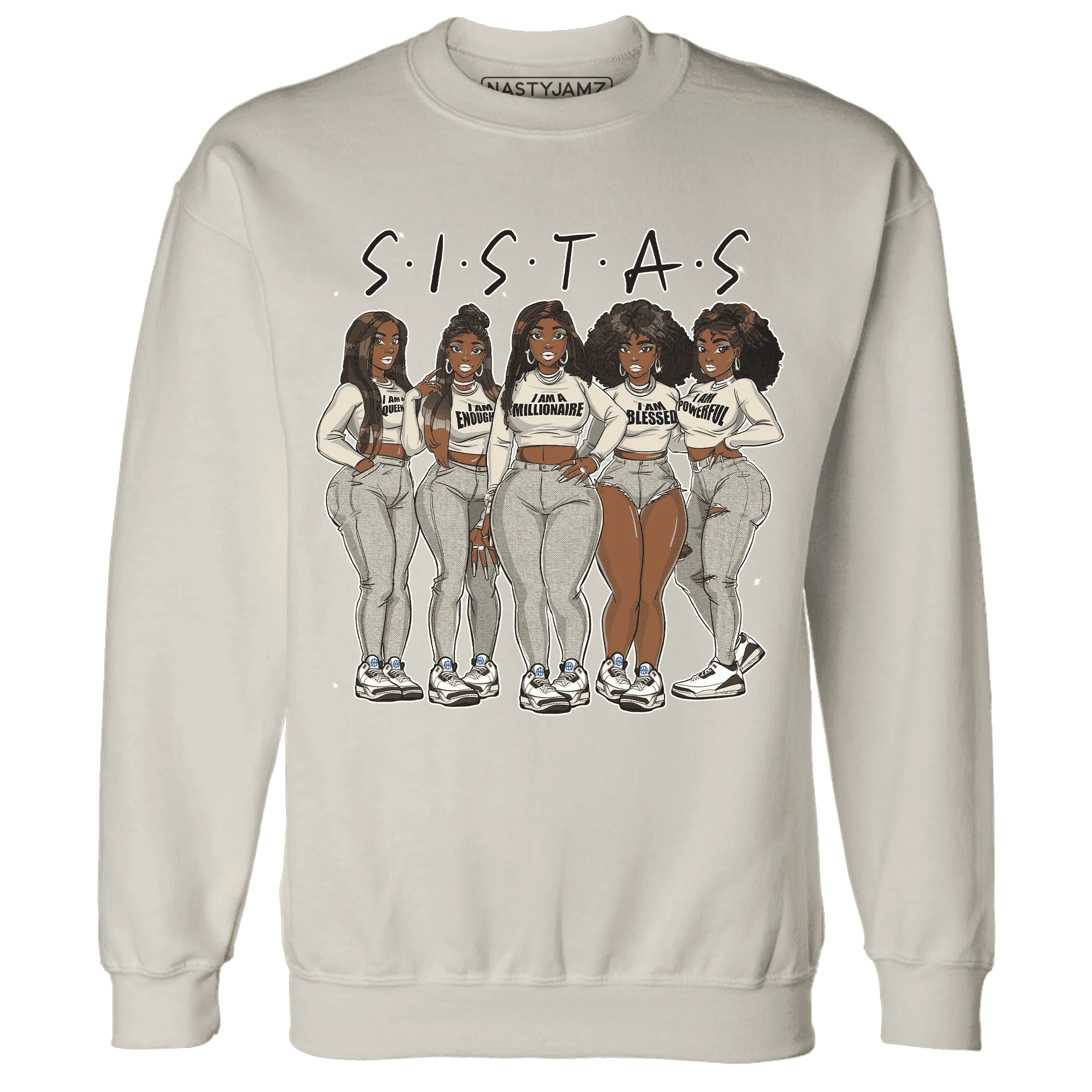 Quaiii-54-3s-Sweatshirt-Match-Sistas-Melanin-Girl