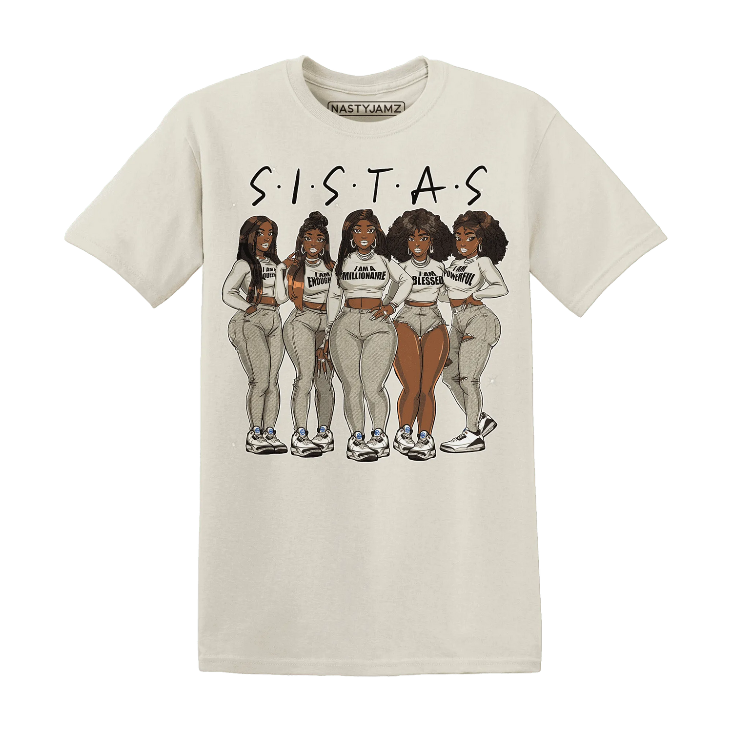 Quaiii-54-3s-T-Shirt-Match-Sistas-Melanin-Girl