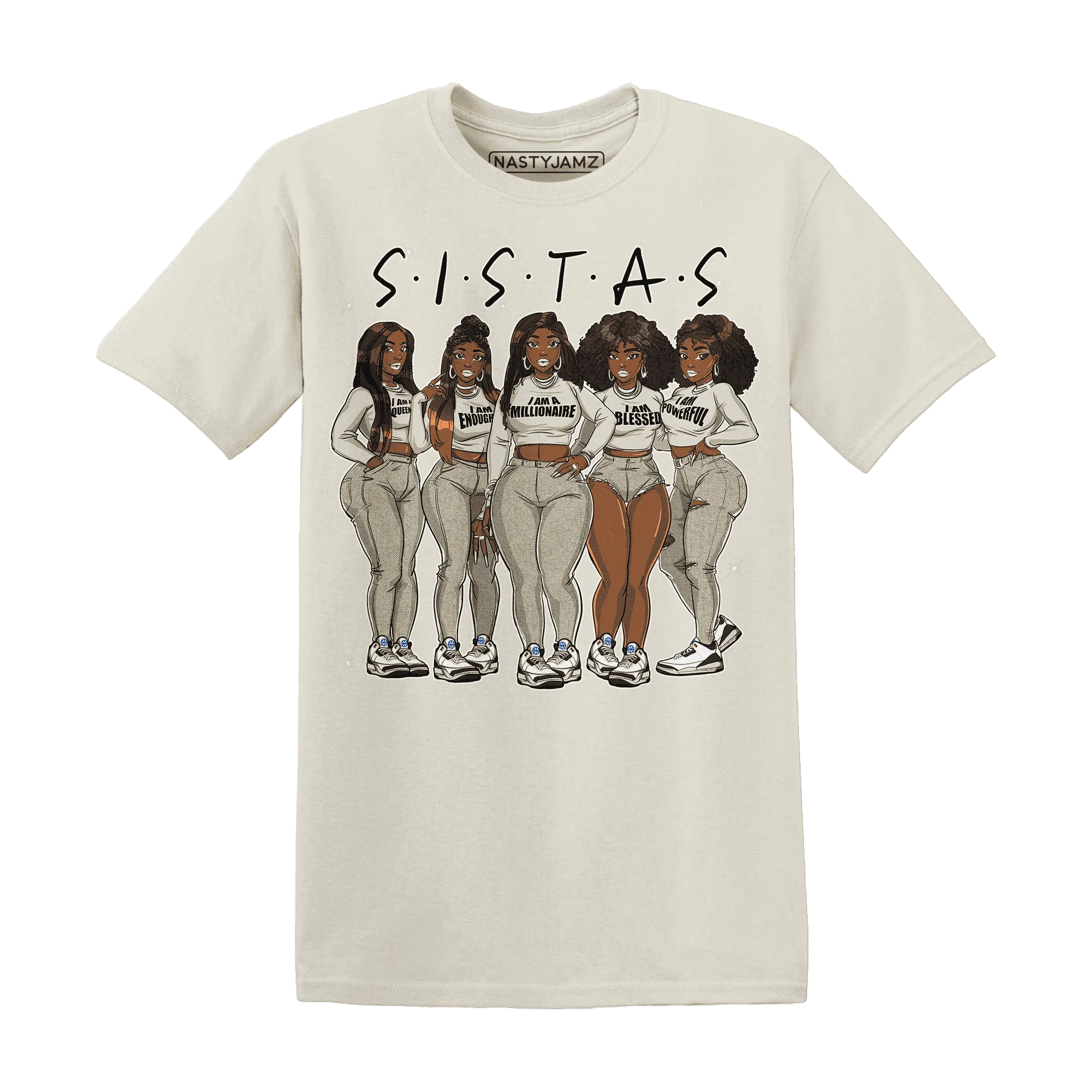 Quaiii-54-3s-T-Shirt-Match-Sistas-Melanin-Girl