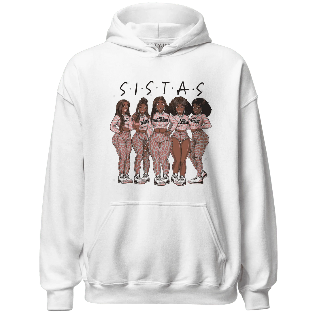 Red-Stardust-3s-Hoodie-Match-Sistas-Melanin-Girl