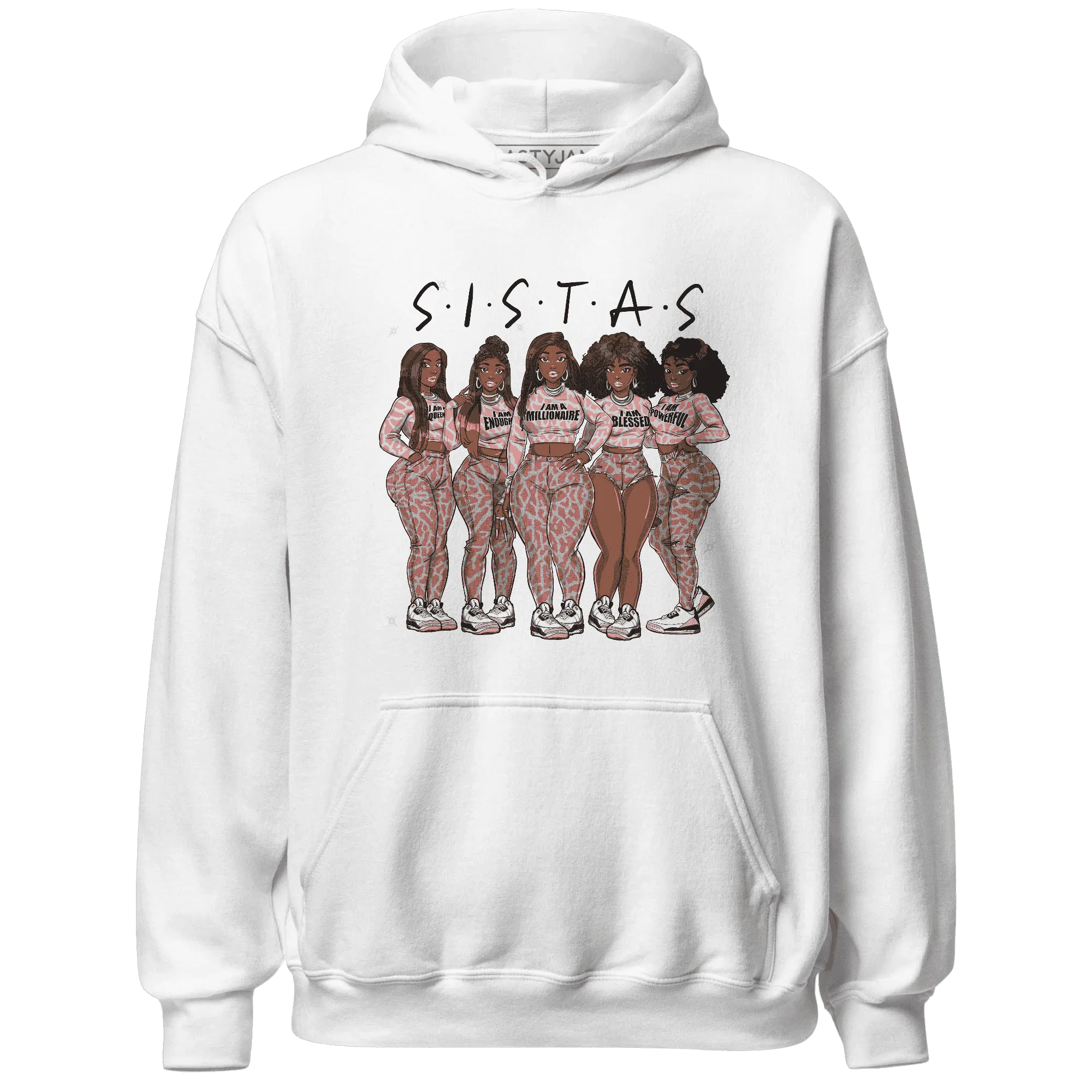 Red-Stardust-3s-Hoodie-Match-Sistas-Melanin-Girl