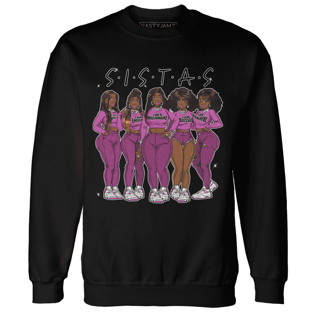 GS-Hyper-Violet-4s-Sweatshirt-Match-Sistas-Melanin-Girl