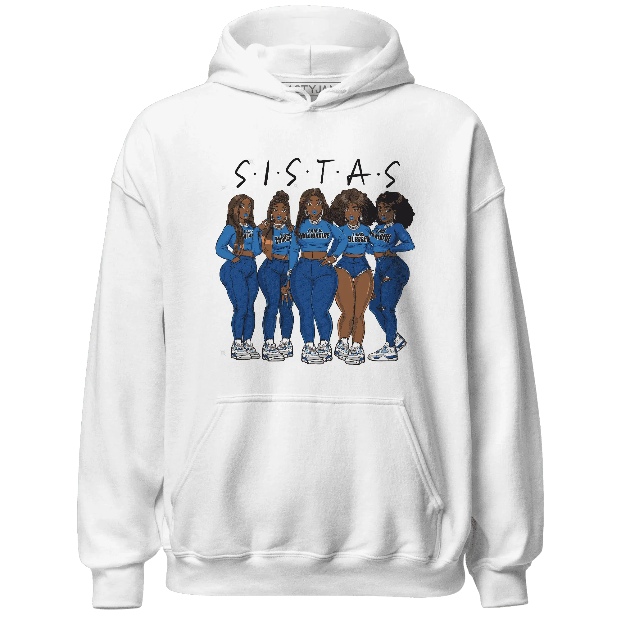 Industrial-Blue-4s-Hoodie-Match-Sistas-Melanin-Girl