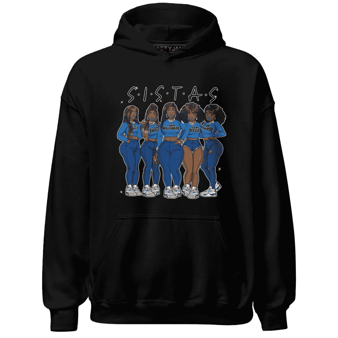 Industrial-Blue-4s-Hoodie-Match-Sistas-Melanin-Girl