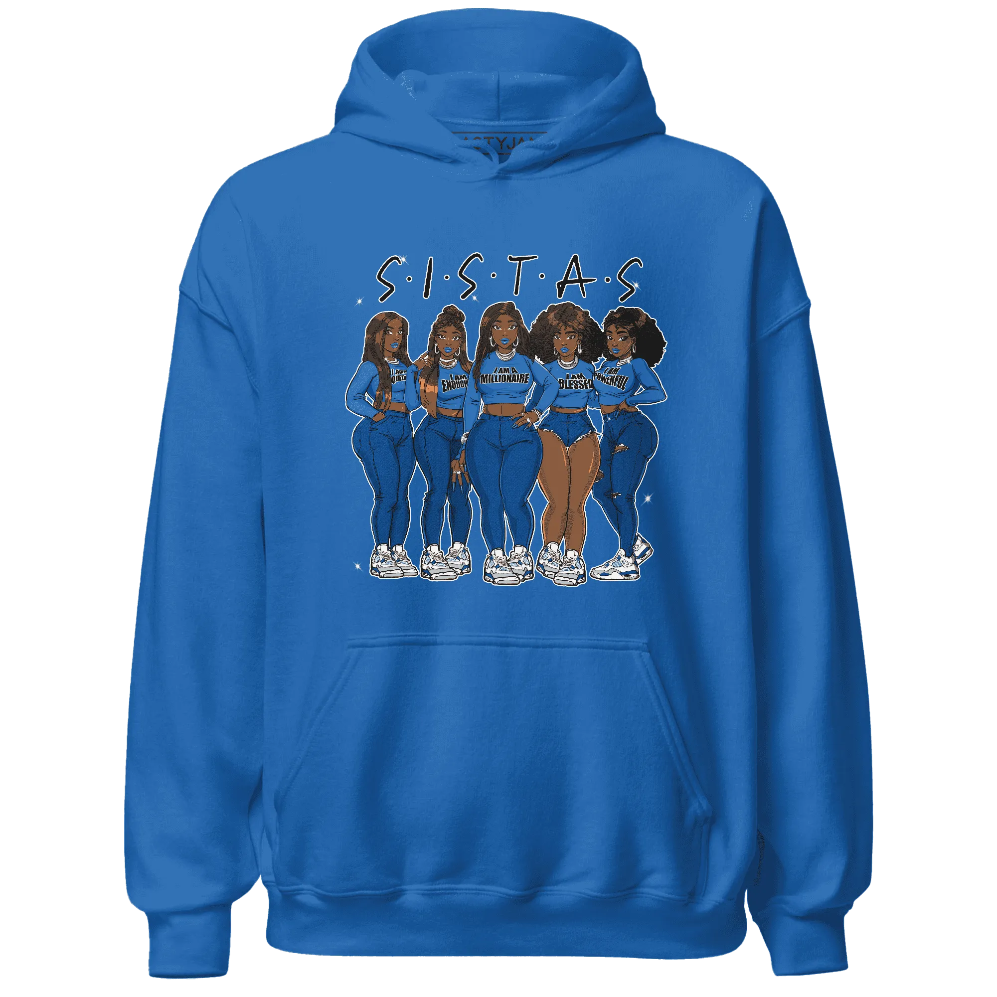 Industrial-Blue-4s-Hoodie-Match-Sistas-Melanin-Girl