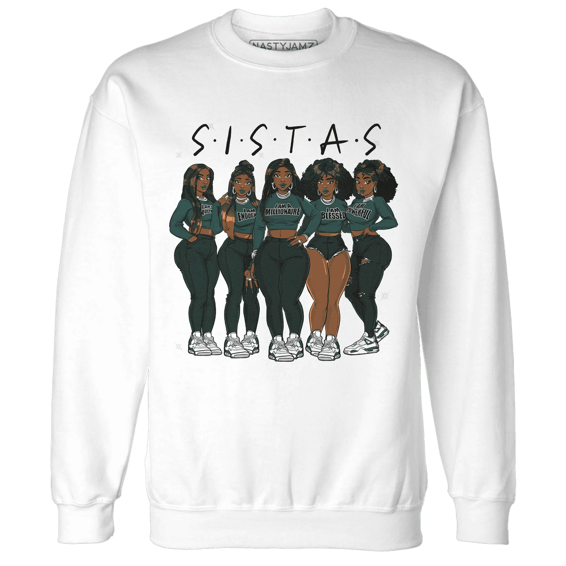 Oxidized-Green-4s-Sweatshirt-Match-Sistas-Melanin-Girl