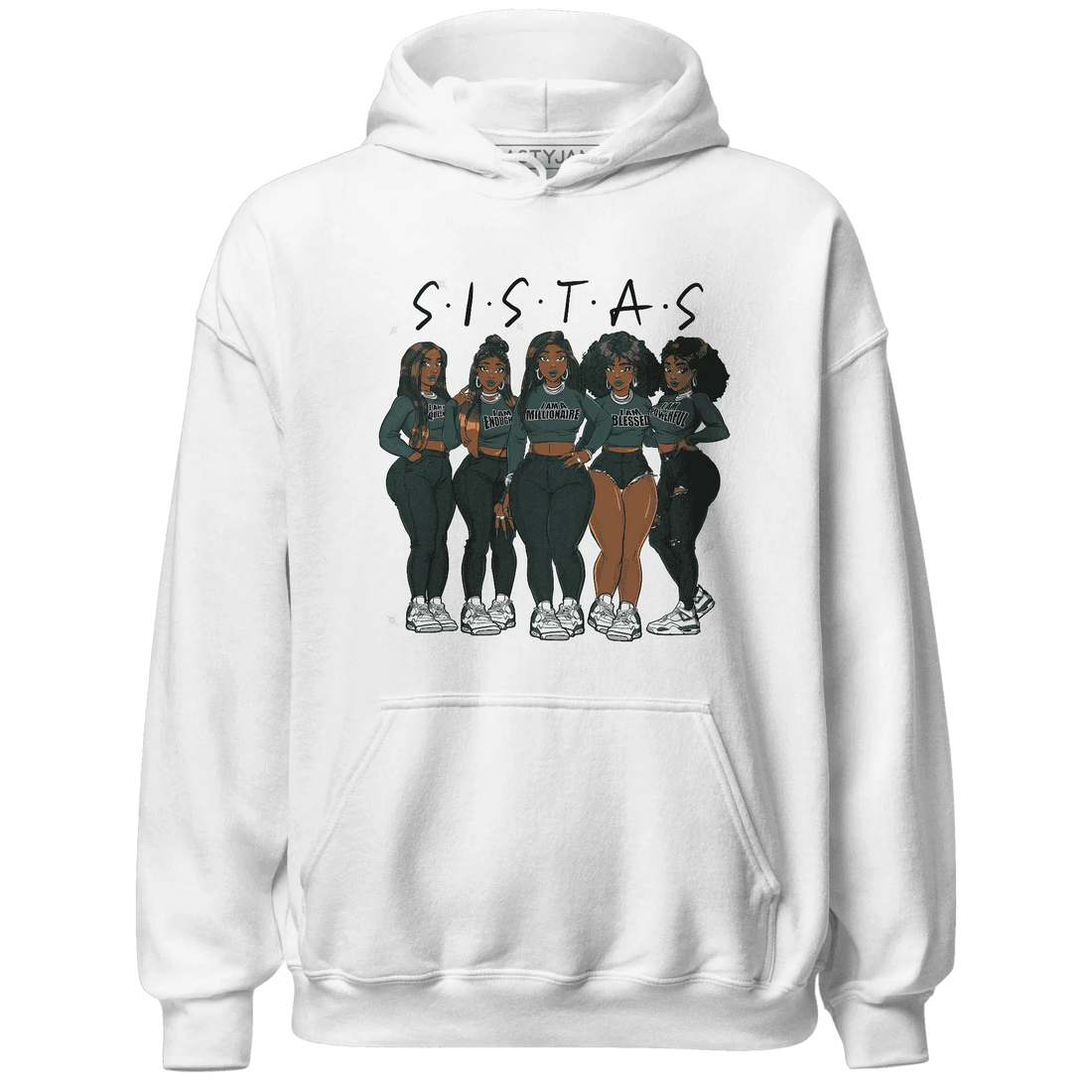 Oxidized-Green-4s-Hoodie-Match-Sistas-Melanin-Girl