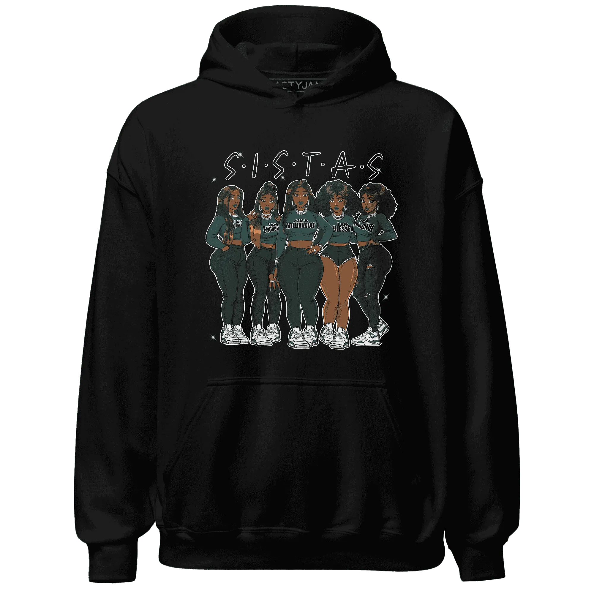 Oxidized-Green-4s-Hoodie-Match-Sistas-Melanin-Girl