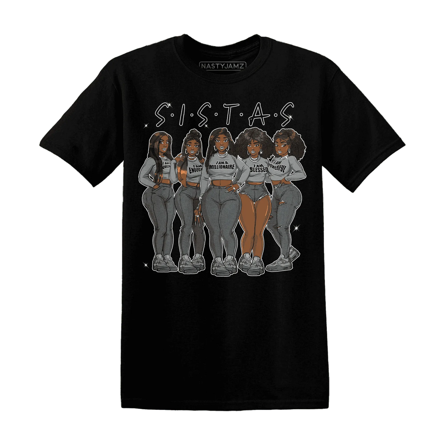 Paris-Olympicsss-4s-T-Shirt-Match-Sistas-Melanin-Girl