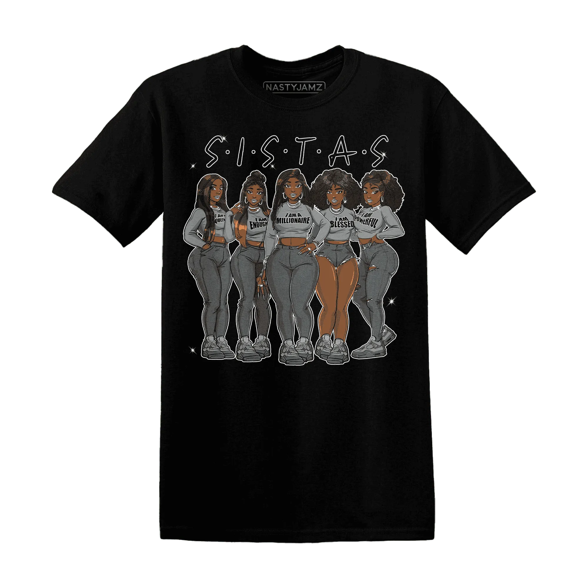 Paris-Olympicsss-4s-T-Shirt-Match-Sistas-Melanin-Girl