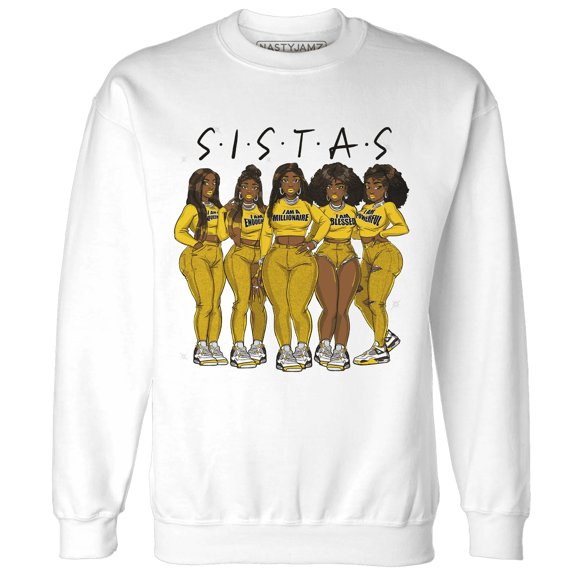 Vivid-Sulfur-4s-Sweatshirt-Match-Sistas-Melanin-Girl