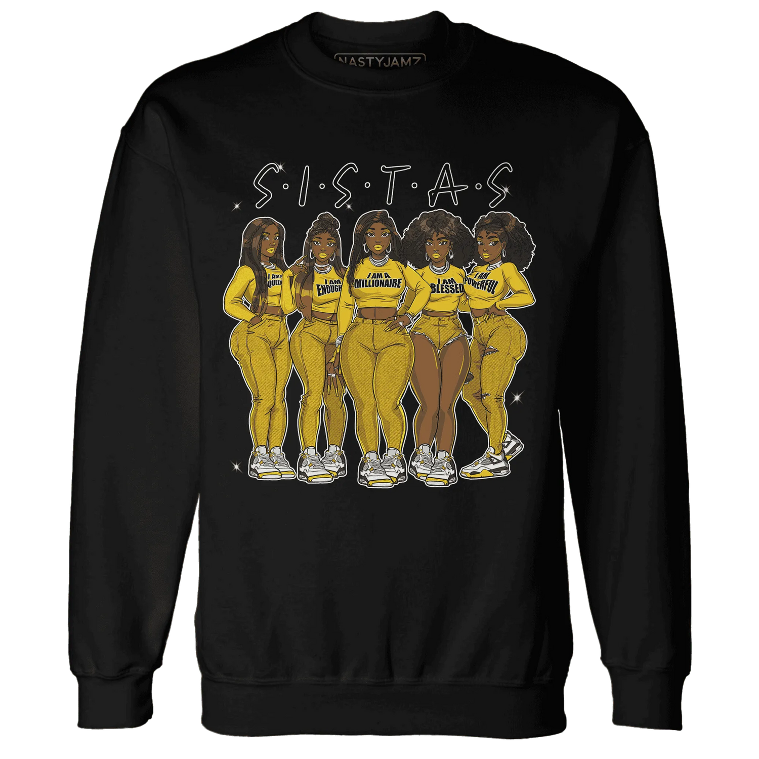 Vivid-Sulfur-4s-Sweatshirt-Match-Sistas-Melanin-Girl