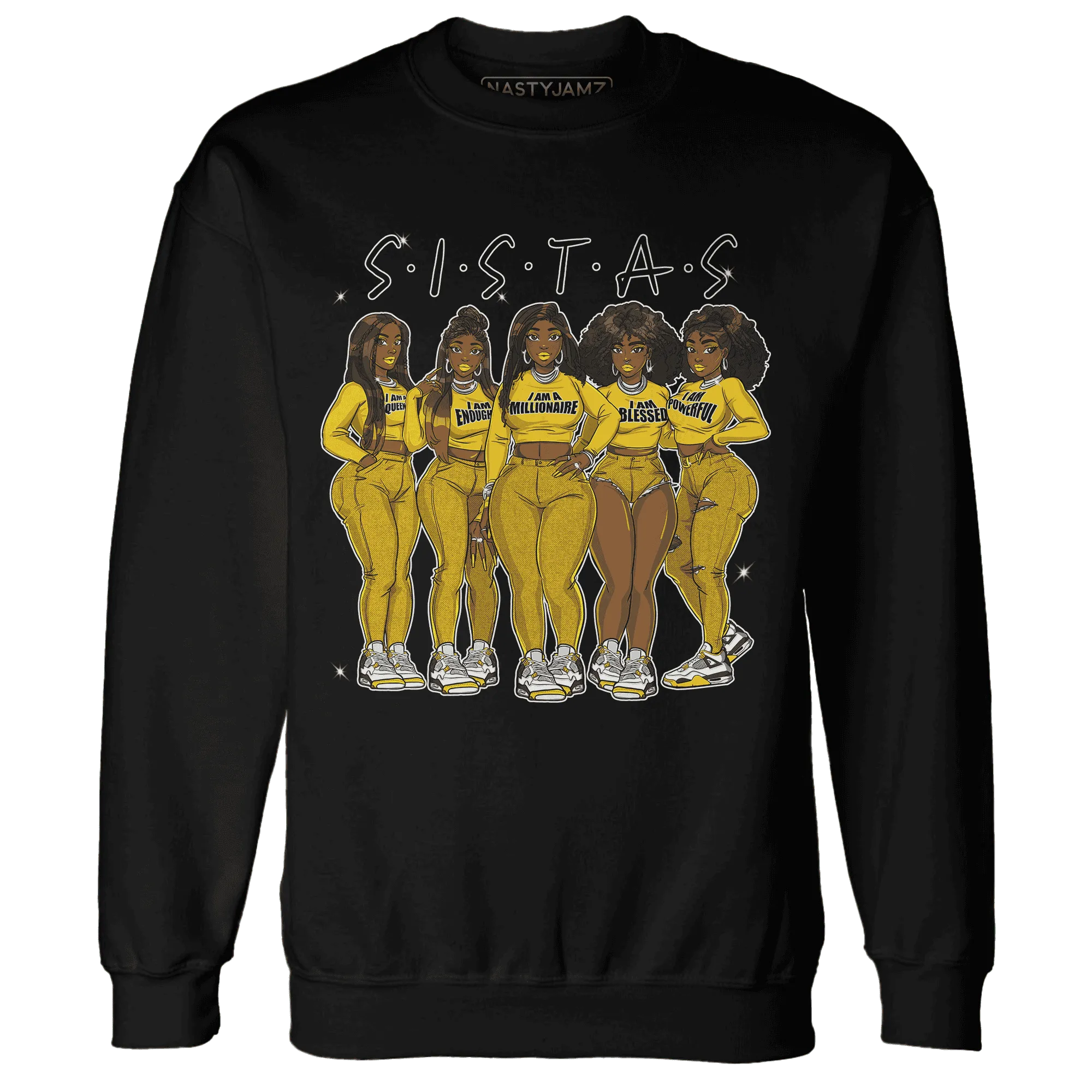 Vivid-Sulfur-4s-Sweatshirt-Match-Sistas-Melanin-Girl