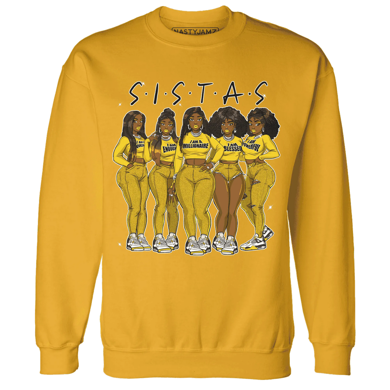 Vivid-Sulfur-4s-Sweatshirt-Match-Sistas-Melanin-Girl