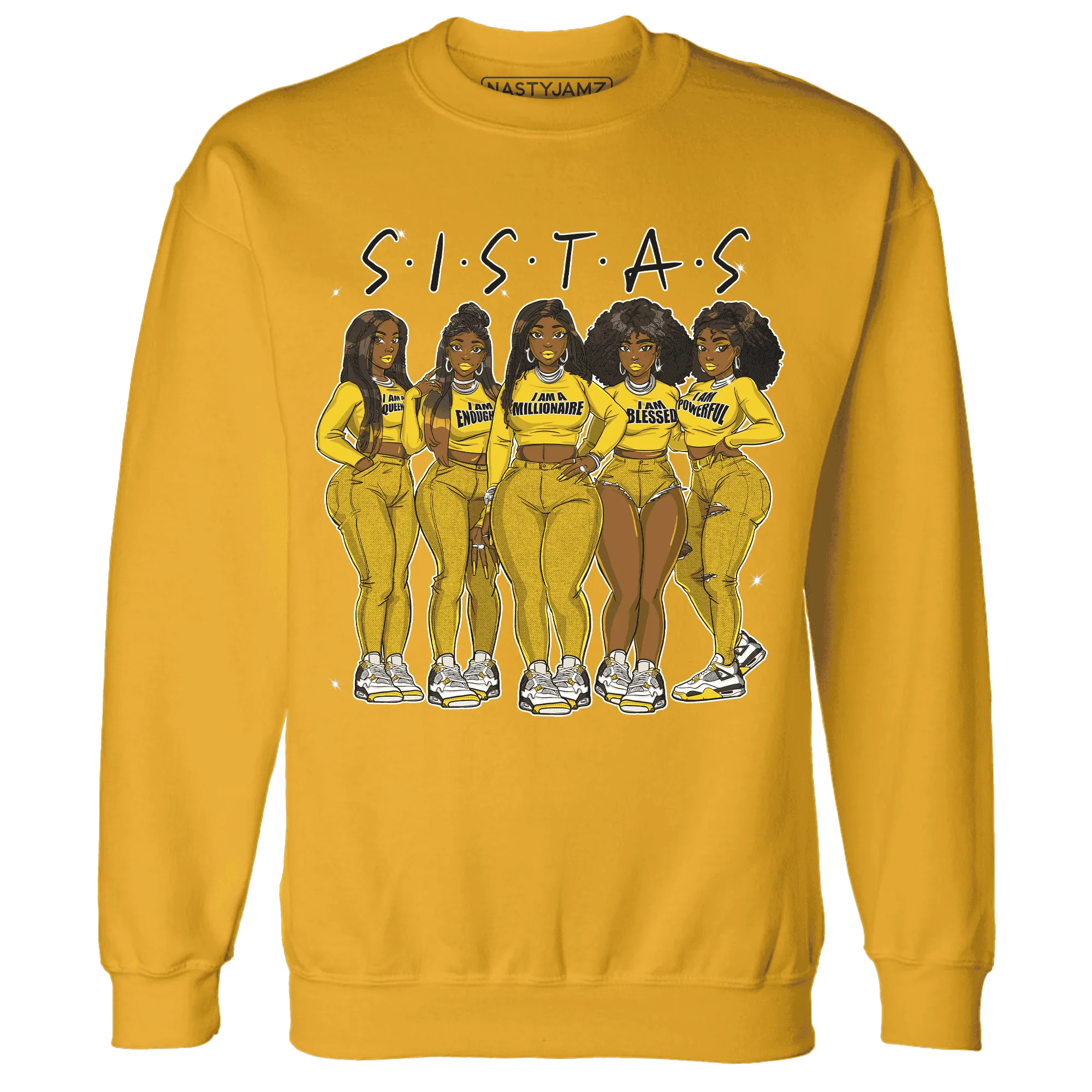 Vivid-Sulfur-4s-Sweatshirt-Match-Sistas-Melanin-Girl