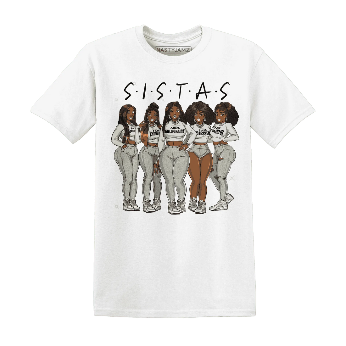 SE-Sail-5s-T-Shirt-Match-Sistas-Melanin-Girl