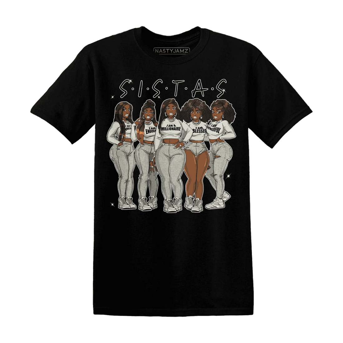 SE-Sail-5s-T-Shirt-Match-Sistas-Melanin-Girl