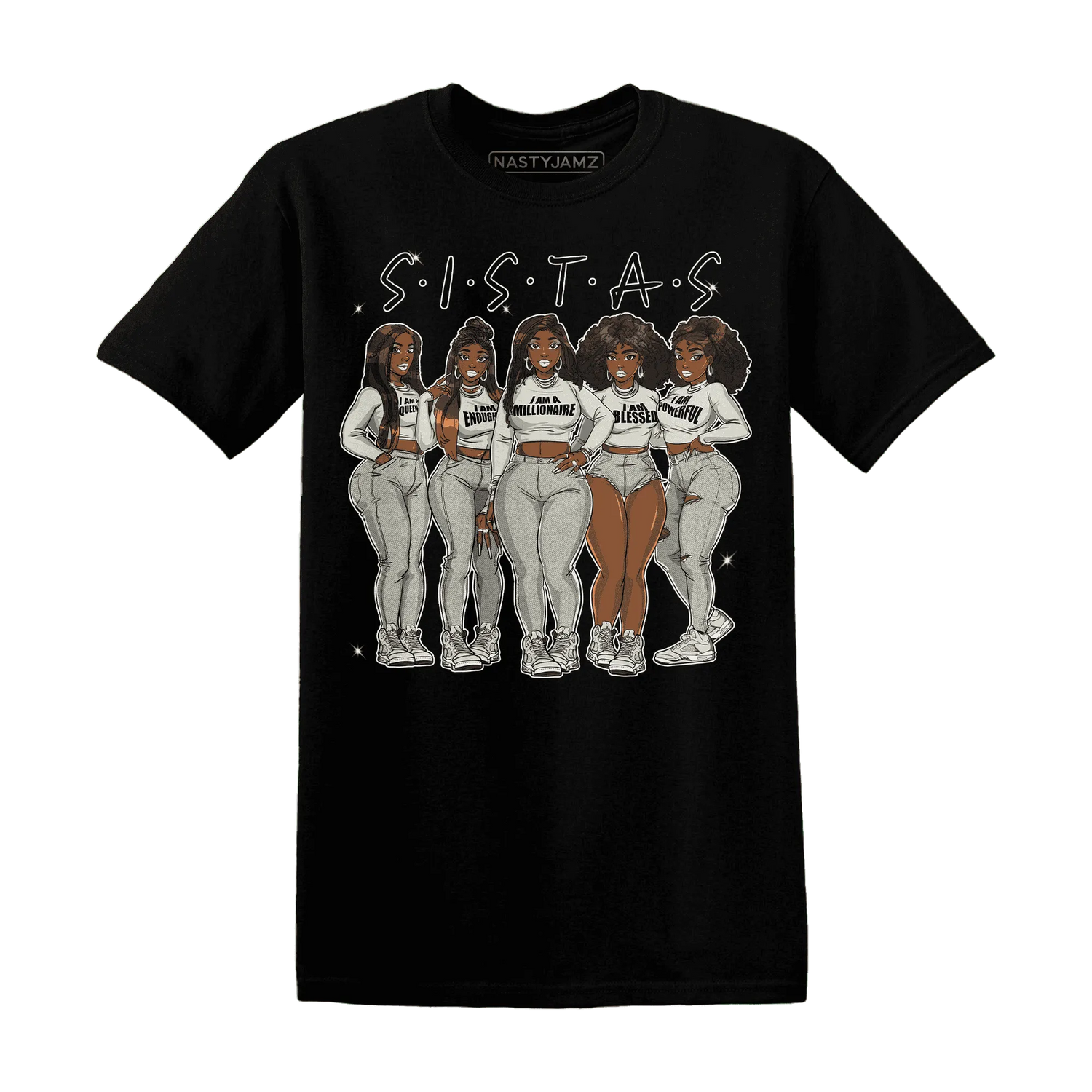 SE-Sail-5s-T-Shirt-Match-Sistas-Melanin-Girl