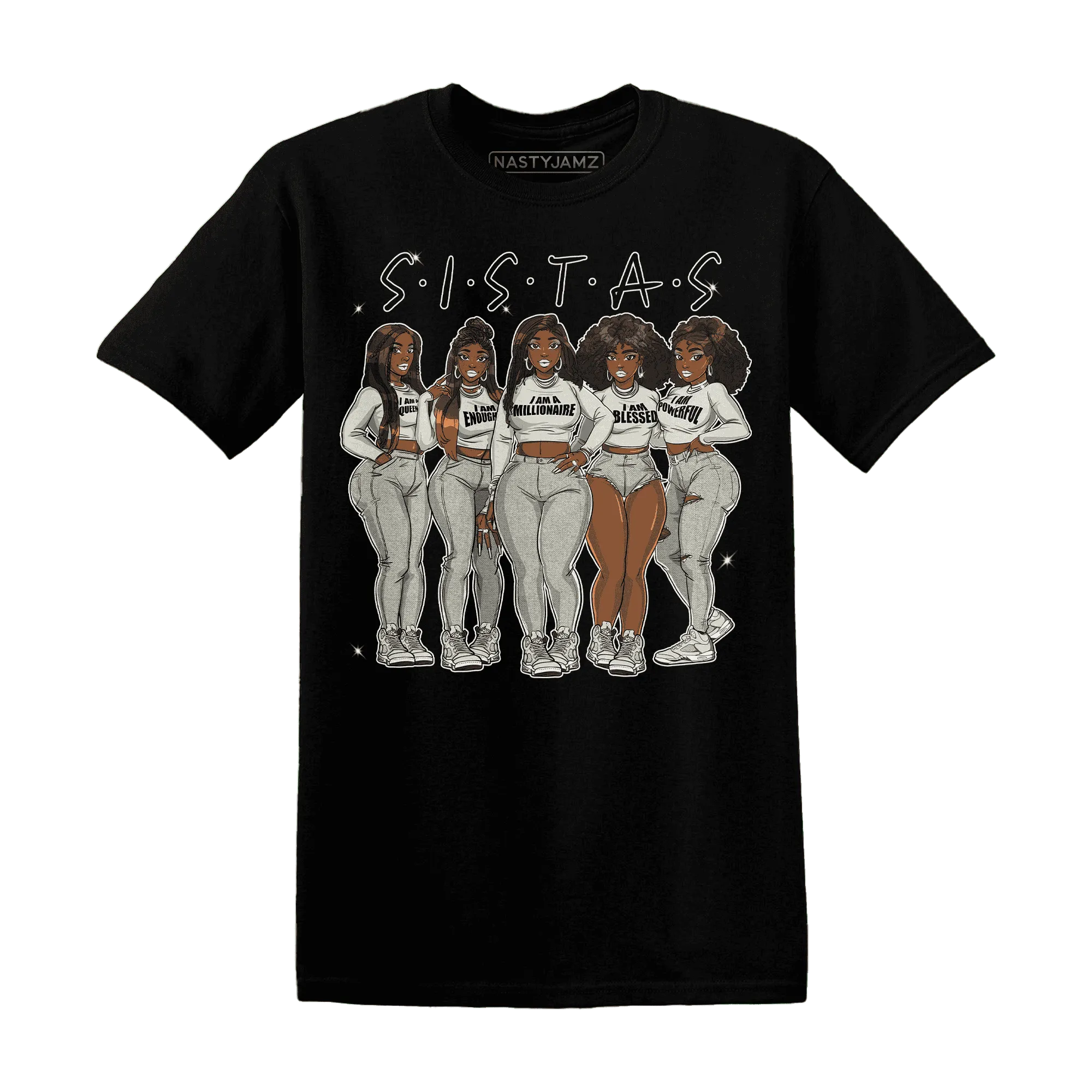 SE-Sail-5s-T-Shirt-Match-Sistas-Melanin-Girl