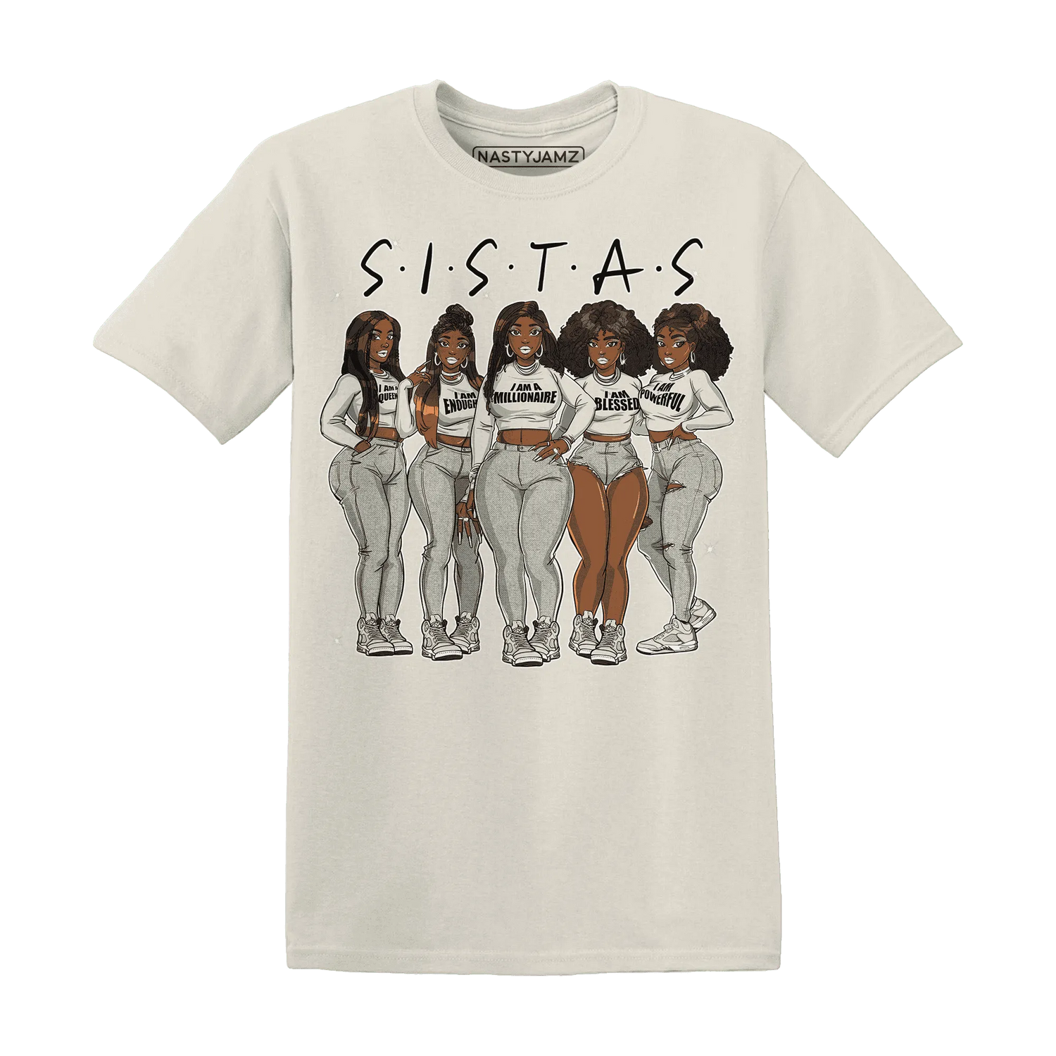 SE-Sail-5s-T-Shirt-Match-Sistas-Melanin-Girl