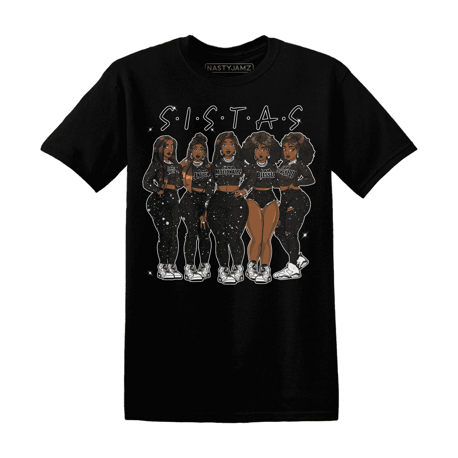 Reverse-Oreo-6s-T-Shirt-Match-Sistas-Melanin-Girl