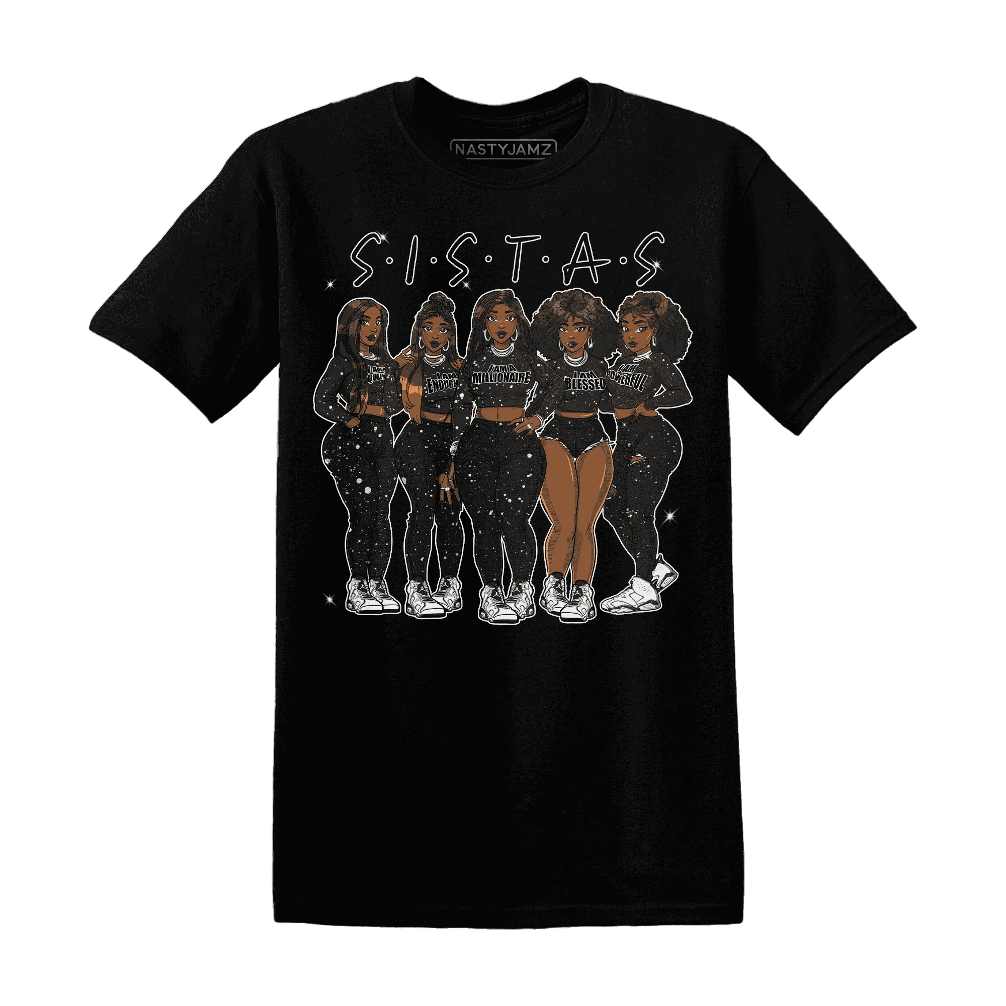 Reverse-Oreo-6s-T-Shirt-Match-Sistas-Melanin-Girl