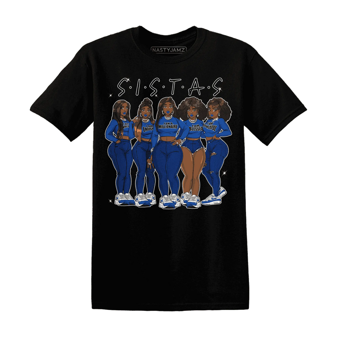 Air-Max-1-86-Royal-T-Shirt-Match-Sistas-Melanin-Girl