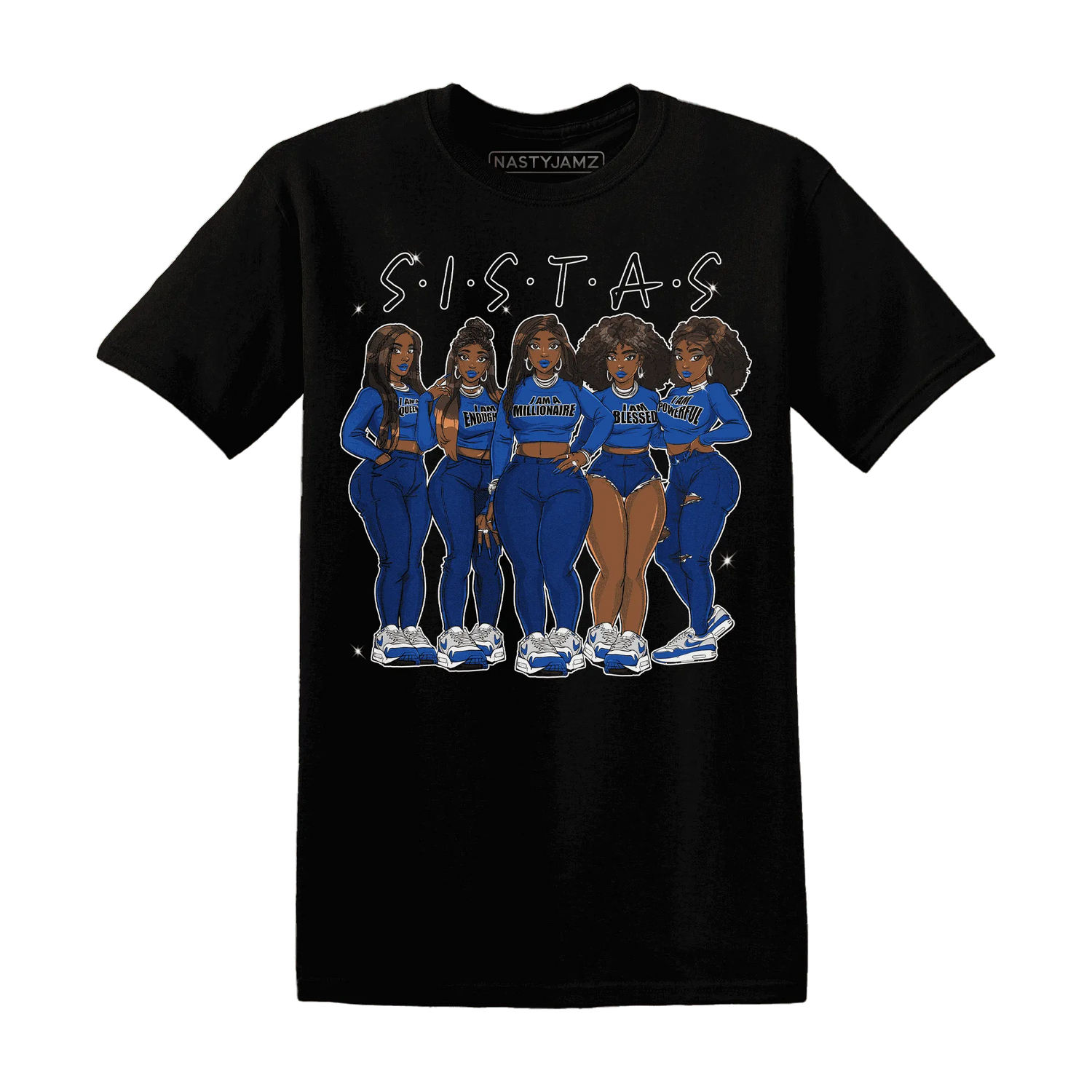 Air-Max-1-86-Royal-T-Shirt-Match-Sistas-Melanin-Girl