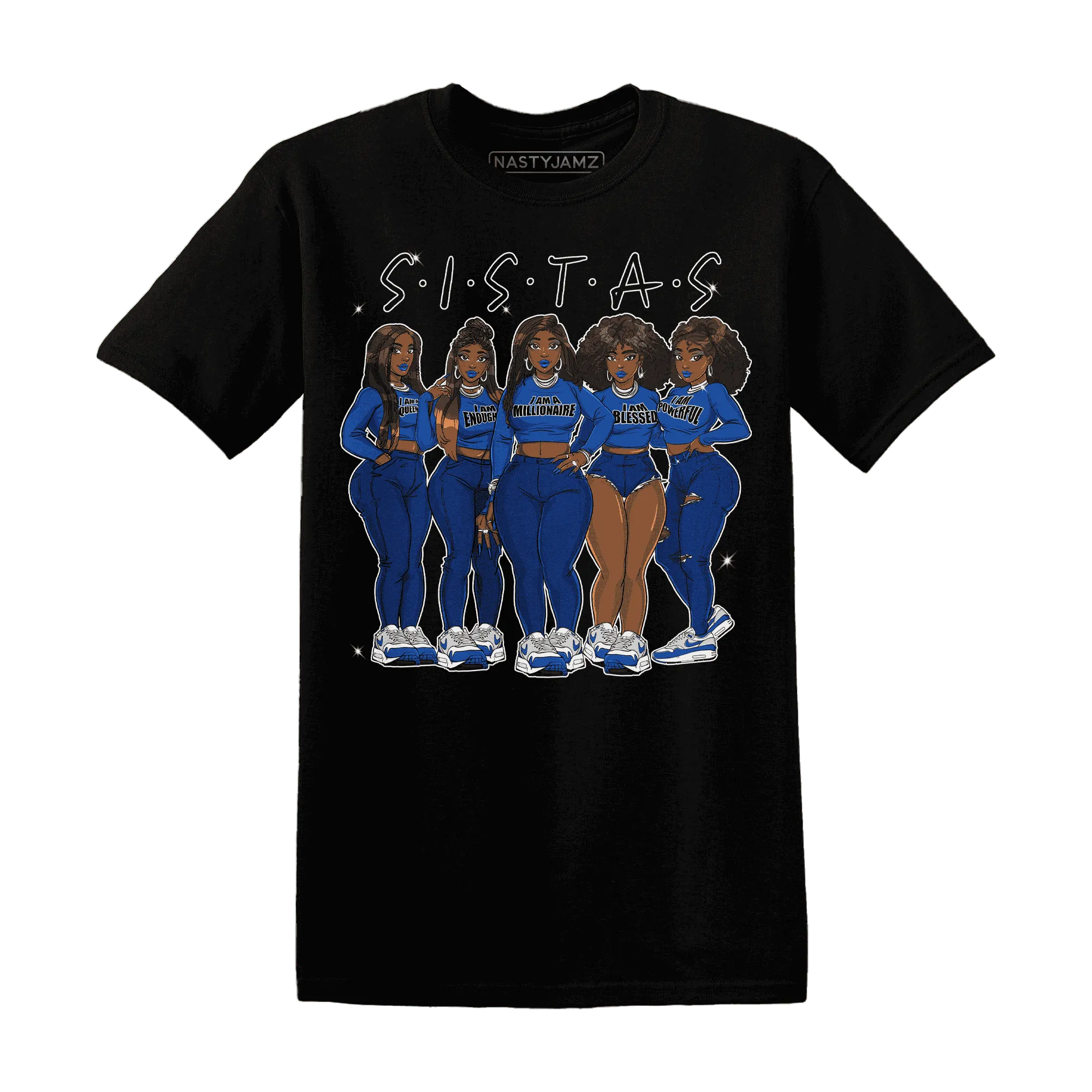 Air-Max-1-86-Royal-T-Shirt-Match-Sistas-Melanin-Girl